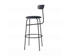 Afteroom Barhocker mit Sitzkissen Leder high schwarz-schwarz