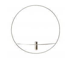 POV Circle Wandvase silber