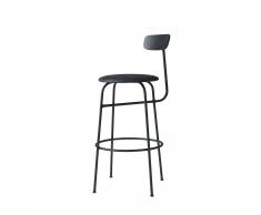 Afteroom Barhocker mit Sitzkissen Leder low schwarz-schwarz