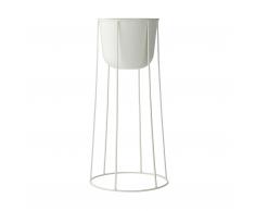 Wire Pot Blumentopf 60 weiss