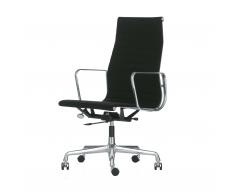 Aluminium Group EA 119 Leder Drehstuhl mit weichen Rollen