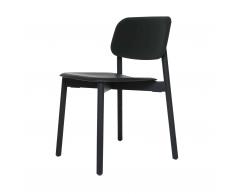 Soft Edge Stuhl in Eiche schwarz matt