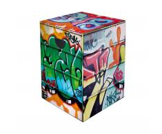 Papphocker Graffiti Hocker