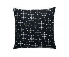 Small Dot Pattern Deko- und Sofakissen reverse dark