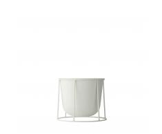 Wire Pot Blumentopf 20 weiss