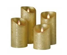 Shine LED Echtwachskerze 4er-Set