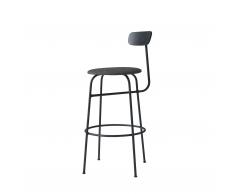 Afteroom Barhocker mit Sitzkissen Wolle low schwarz-anthrazit