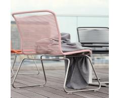 Panton One Lounge Sessel Outdoor edelstahl-rosa