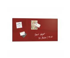 artverum® Glas-Magnetboard 91 x 46 rot