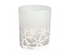 Tealight Windlicht Schneeflocke