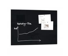 artverum® Glas-Magnetboard 120 x 90 schwarz