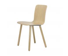 HAL Ply Wood Stuhl mit Kunststoffgleitern