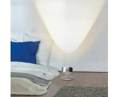 Puk Spot LED Tischleuchte Glas nickel matt