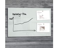 artverum® Glas-Magnetboard 100 x 65 superweiss