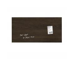 artverum® Glas-Magnetboard Dark Wood