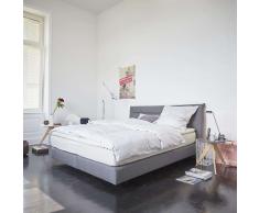 now! Boxspringbett 160 grau