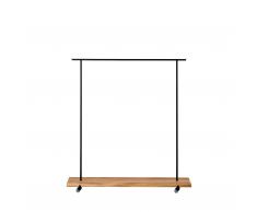 Eiche Garderobe mit Rollen