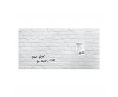 artverum® Glas-Magnetboard White-Klinker