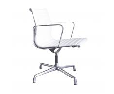 Aluminium Group EA 108 Leder Stuhl mit Filzgleitern
