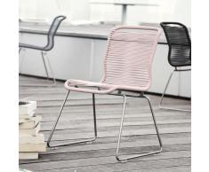 Panton One Stuhl Outdoor edelstahl-rosa