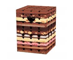 Papphocker Schokolade Hocker