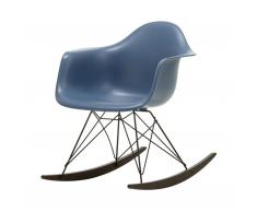 Eames Plastic Armchair RAR Schaukelstuhl ocean-schwarz