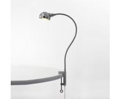 Eisenbein Klemmleuchte Kugelreflektor mit Sparlampe