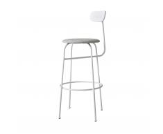 Afteroom Barhocker mit Sitzkissen Wolle high weiß-weiß