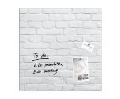 artverum® Glas-Magnetboard White-Klinker