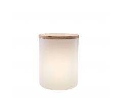 Shining Drum In- und Outdoor Bodenleuchte und Beistelltisch