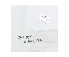 artverum® Glas-Magnetboard 30 x 30 superweiss