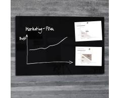 artverum® Glas-Magnetboard 100 x 65 schwarz
