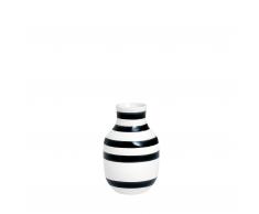 Omaggio Vase S weiß-schwarz