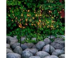 Star LED-Baum Tobby, 3er-Set, 90cm, Metall, braun