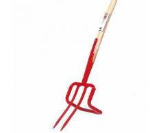 IDEAL-Unkrautstecher, 2 Bajonettzinken, Zinkbestand 4 cm mit Bügel