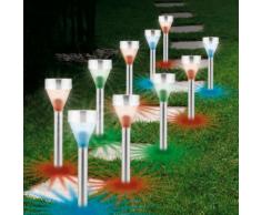EASYmaxx Solar-Lampen Sterne, 10er-Set
