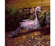 Gartenfigur Pfau mit Solarlicht Magic Light