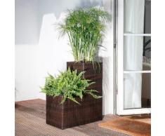 Outdoor-Rattan-Pflanztreppe mit Bewässerungssystem