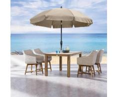 Sonnenschirm Corfu rund ecru