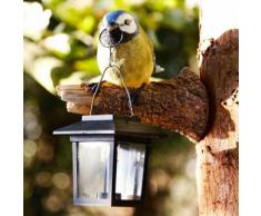 Solarlampe neugieriger Vogel, 16x11,5x17 cm, Polyresin