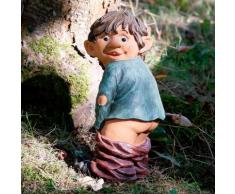 Gartenfigur Gnom Erni mit heruntergelassener Hose