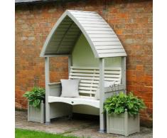 Gartenlaube Cottage, hellgrau-creme