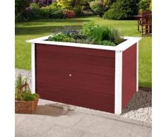 WEKA Profi-Hochbeet 669 B, schwedenrot/weiß, 21 mm, 120x80x81 cm