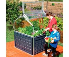 Palram Hochbeet Plant Inn, 117 x 118 x 146,5 cm, anthrazit, silber