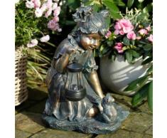 Solarlampe Annabelle, 40x23x28 cm, Polyresin, bronze