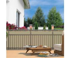 Balkon-Sichtschutz, creme