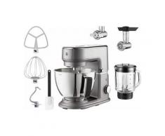 WMF KÜCHENminis Küchenmaschine One for All, mit viel Zubehör, dark grey, Gratis Fleischwolf+Spritzgebäckvorsatz im Wert von ca. 95,-€, grau