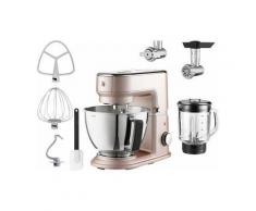 WMF KÜCHENminis Küchenmaschine One for All, mit viel Zubehör, rose, Gratis Fleischwolf+Spritzgebäckvorsatz im Wert von ca. 95,-€, rosa