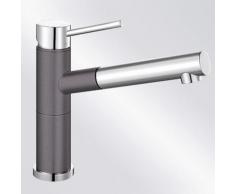 Blanco Alta-S Compact Einhebelmischer, Ausladung 200 mm, Auslauf ausziehbar felsgrau/chrom 518809