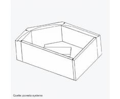 poresta systems Poresta Universal Wannenträger Keramag Renova Nr. 1 asymmetrische Eckwanne 17054132